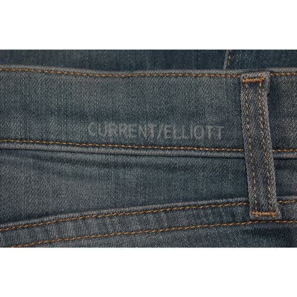 CURRENT ELLIOTT $228 High Waist Ankle Skinny Stretch Denim Jean Seaview Blue 27 - Picture 3 of 4